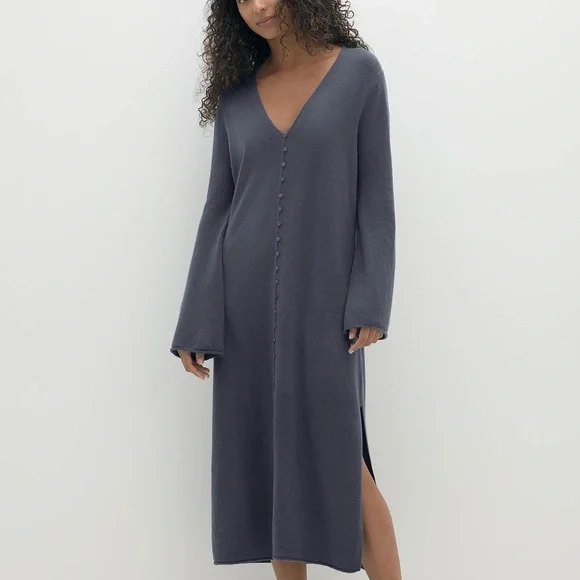 Naked Cashmere ELOISE BUTTON-FRONT CASHMERE KAFTAN size XS/small - Picture 1 of 3